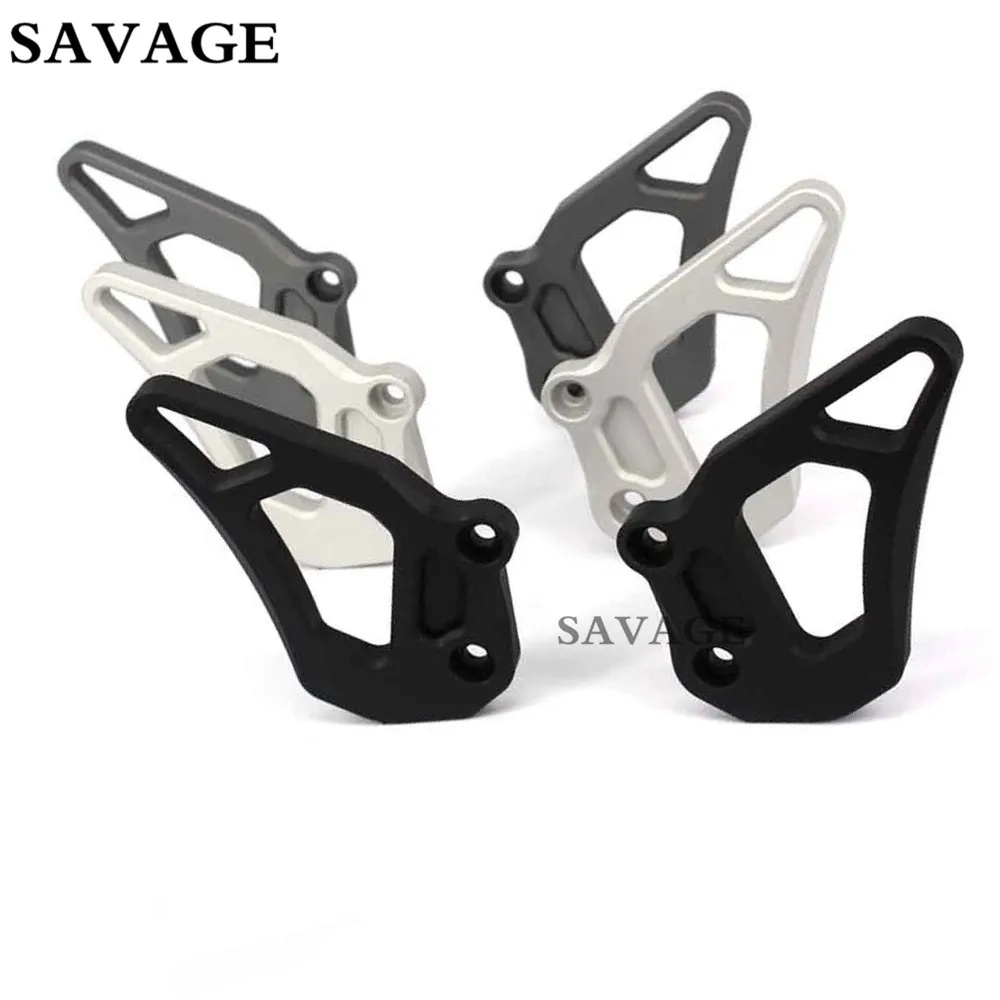 Motorcycle CNC Aluminum Foot rest Foot Pegs Heel Plates Guard Protector