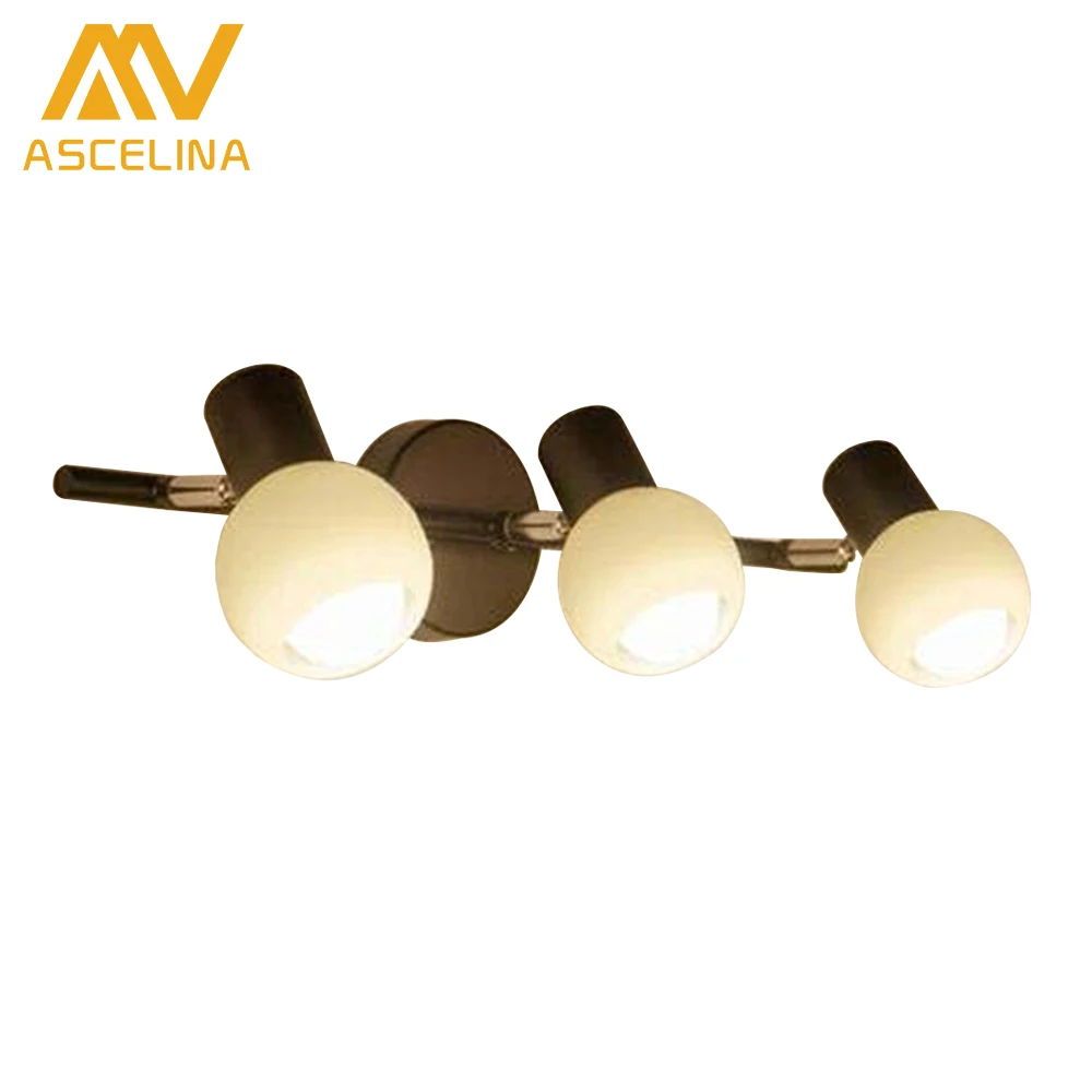 

Modern American Country Iron Double Head wall Lamp Corridor Wall lamps fashion simple bedside lamps lighting art wall lights