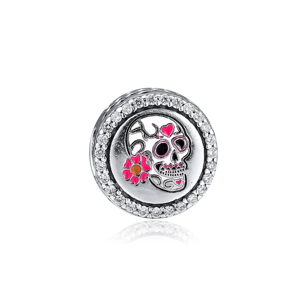 CKK Dog MUM Charms 925 Fit Pandora Браслеты стерлингового серебра Шарм бусины для бусина для изготовления украшений Bijoux - Цвет: Красный