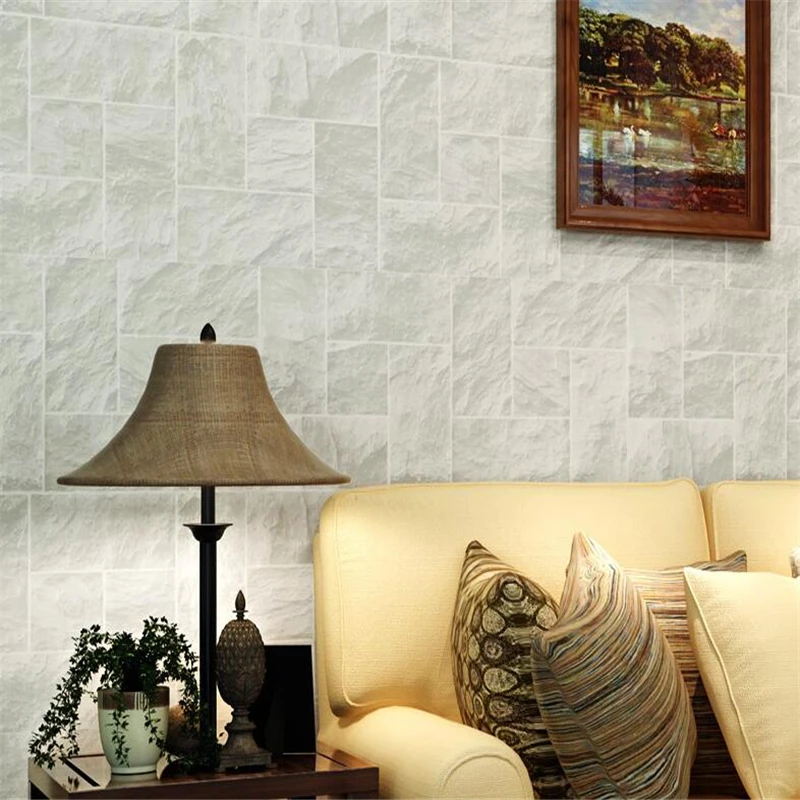 

Beibehang wallpaper for walls 3 d  Brick wall wallpaper 3D living room KTV bar restaurant backdrop Mediterranean 3D wallpaper