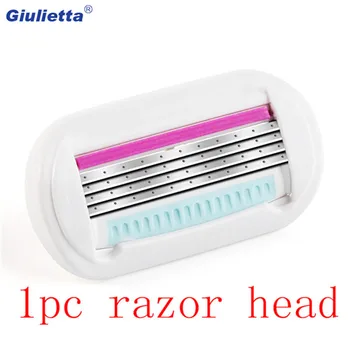 

Giulietta Portable Razor Blades Replace Head women Facial Beard 4-Layer Blades Compatible for Giulietta Shaving Handle