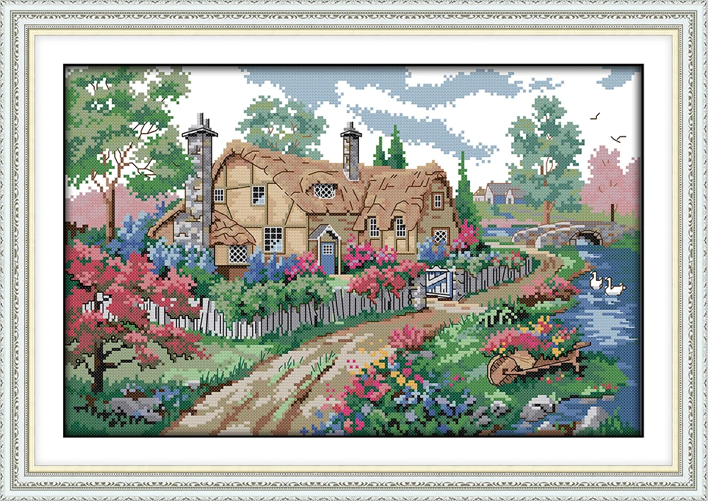 Cross stitch my home