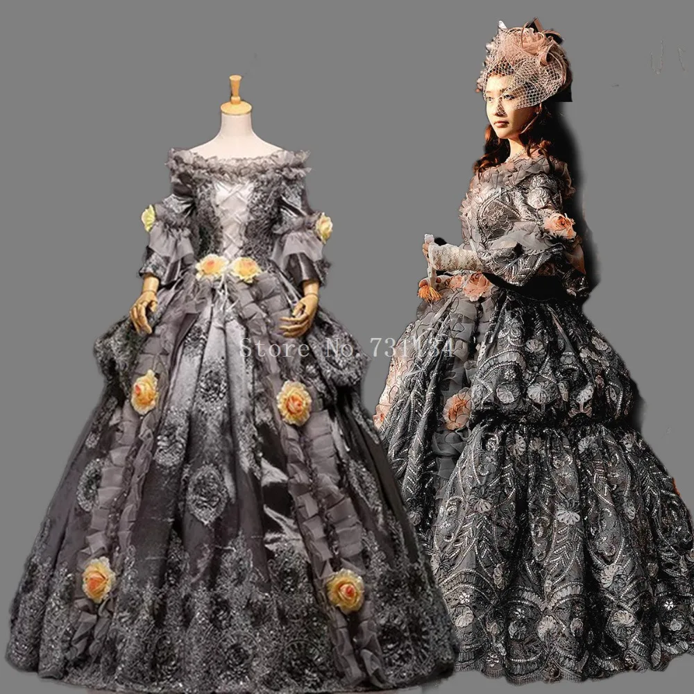 High end Vintage Grigio 18th Secolo in Stile Barocco Rococò Maria  Antonietta Rinascimento Abiti di Sfera Periodo Storico del Vestito di  Carnevale|18th century|marie antoinetteball gown - AliExpress