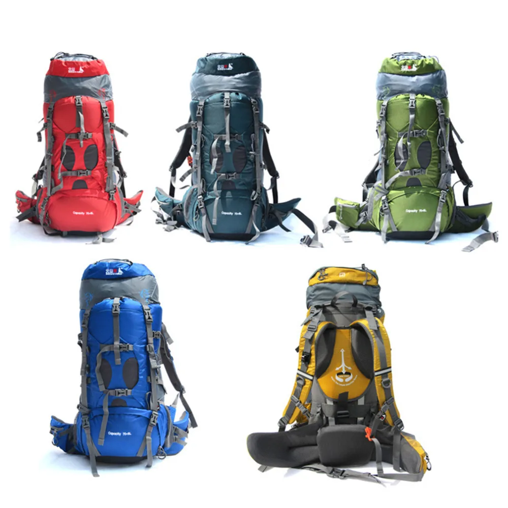 

75L Camping Bags Backpack shop online Professional Hiking Backpack Unisex Outdoor Rucksacks sports bag drop shippingBest Price
