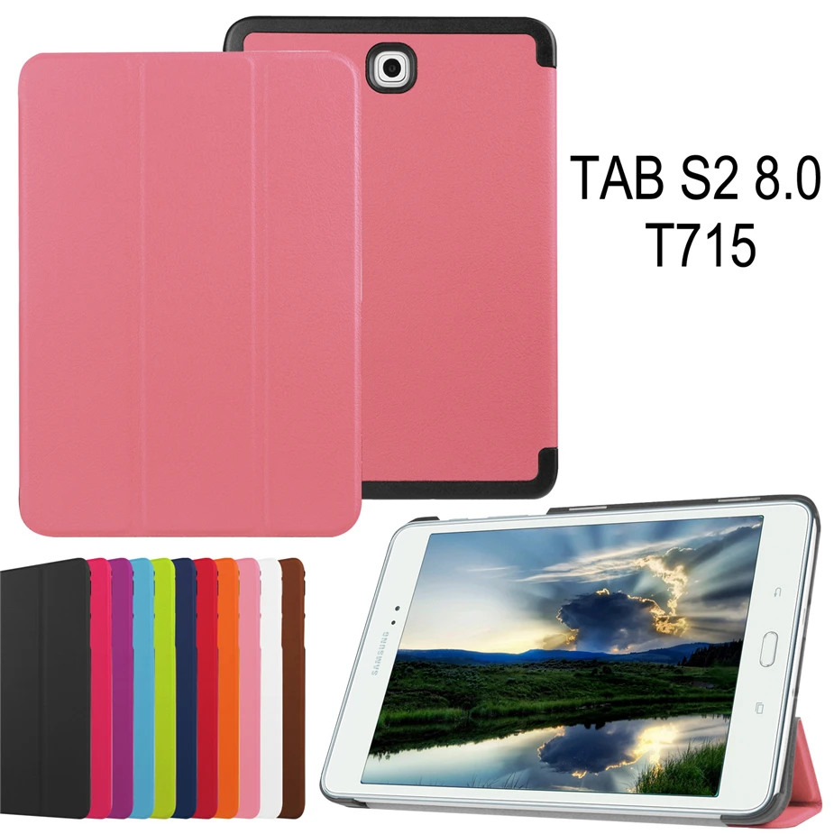 Планшеты чехол для samsung Galaxy Tab S2 8,0 чехол из искусственной кожи с откидной крышкой для samsung T710 T715 T715C T713 T719 SM-T710 SM-T715