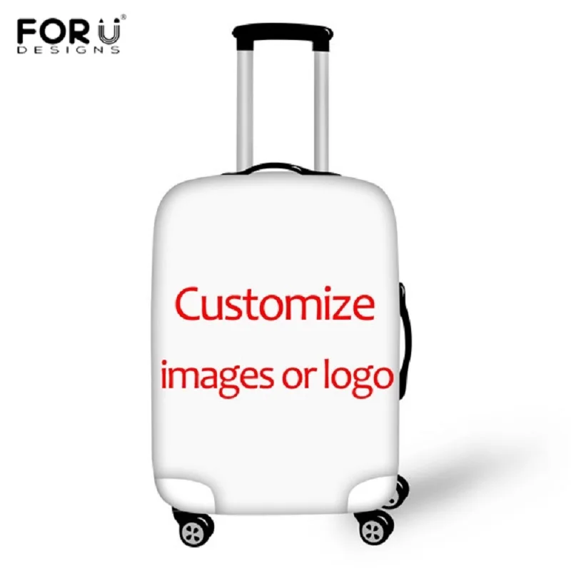 FORUDESIGNS/на заказ ваш логотип/изображение/фото/картина принт Чехлы для багажа для 18-30 дюймов чемодан Diy Защита туристические аксессуары
