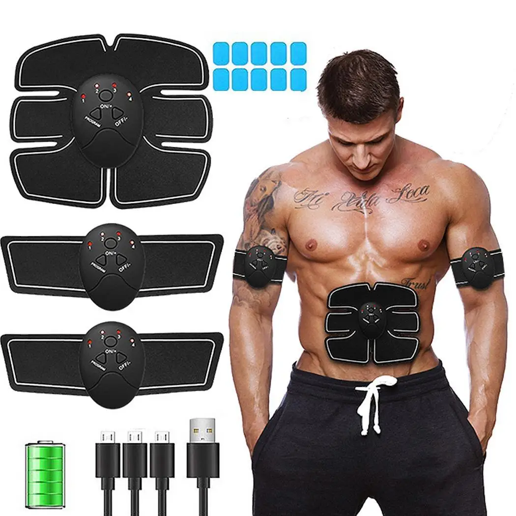 Massage Body Fitness Abdominal Muscle Stimulator Equipment For Training Apparatus Home Electric Traine Exercises Machine | Спорт и