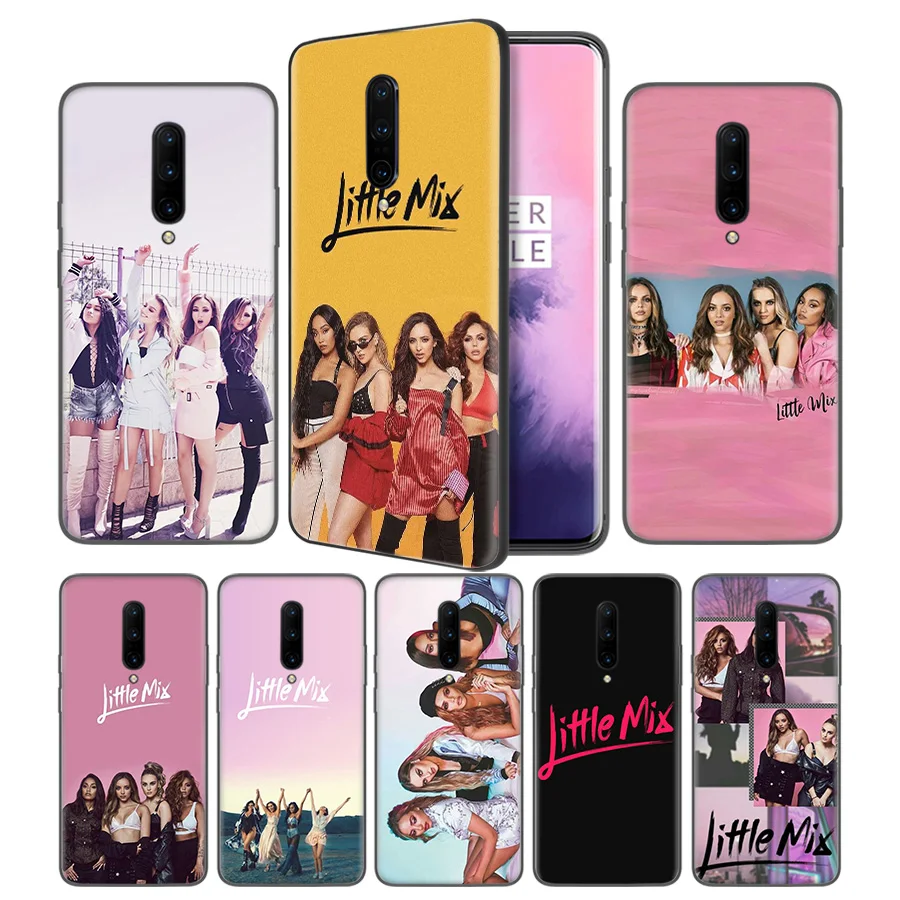 Little mix Soft Black Silicone Case Cover for font b OnePlus b font 6 6T font