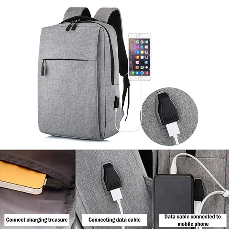 Litthing جديد محمول Usb حقيبة ظهر مدرسية الظهر مكافحة سرقة الرجال ، Backbag السفر Daypacks الذكور حقائب لأوقات الترفيه Mochila