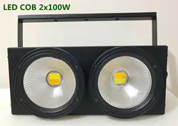 Светодиодный 2 глаза 2x100 W Светодиодный свет COB DMX Освещение сцены аудитории оборудование для диджейского освещения Disco