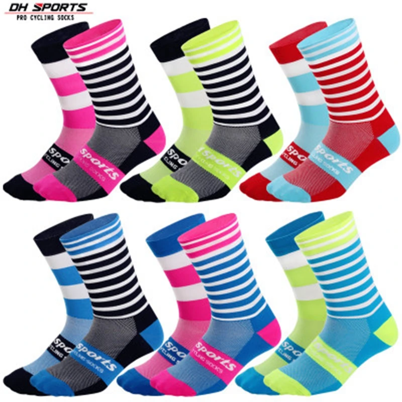 

DH SPORTS New Professional Brand Outdoor Cycling Socks Breathable Wicking Bicycle Socks Comfortable Mountain Bike Racing Socks