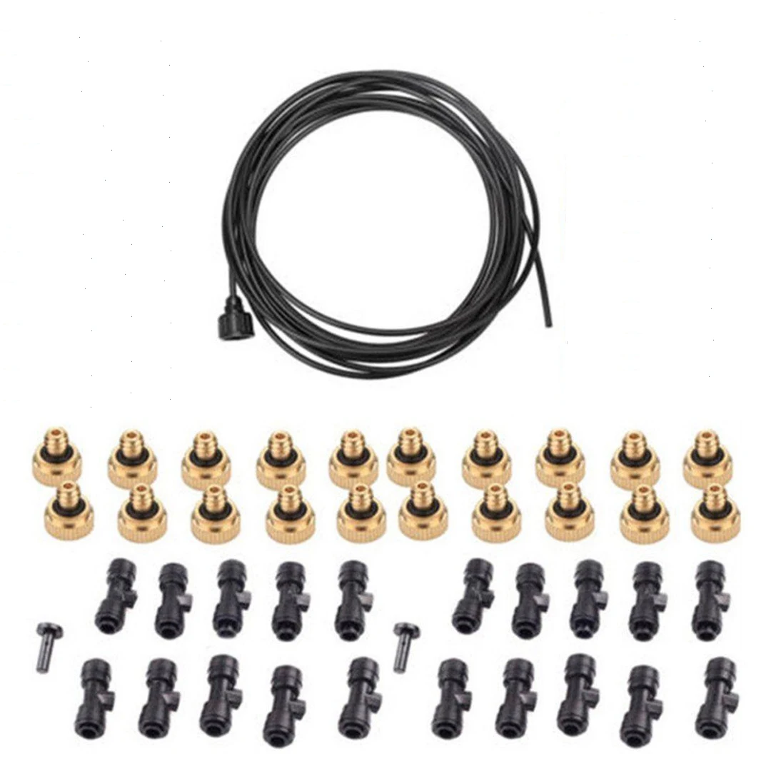 

Mayitr 30ft Misting Cooling System Kit Outdoor Garden Greenhouse Patio Waterring Irrigation Sprayers