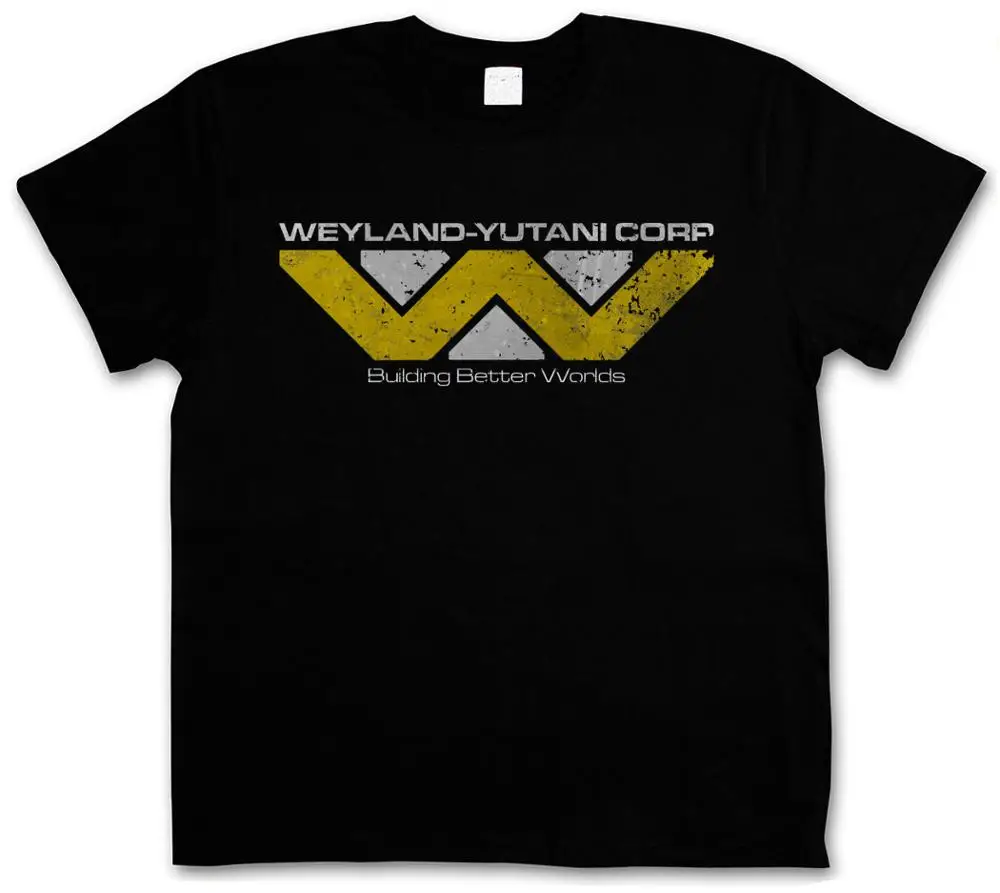 Weyland Yutani corp. футболка с Прометей чужой логотипом уникальный дизайн футболки