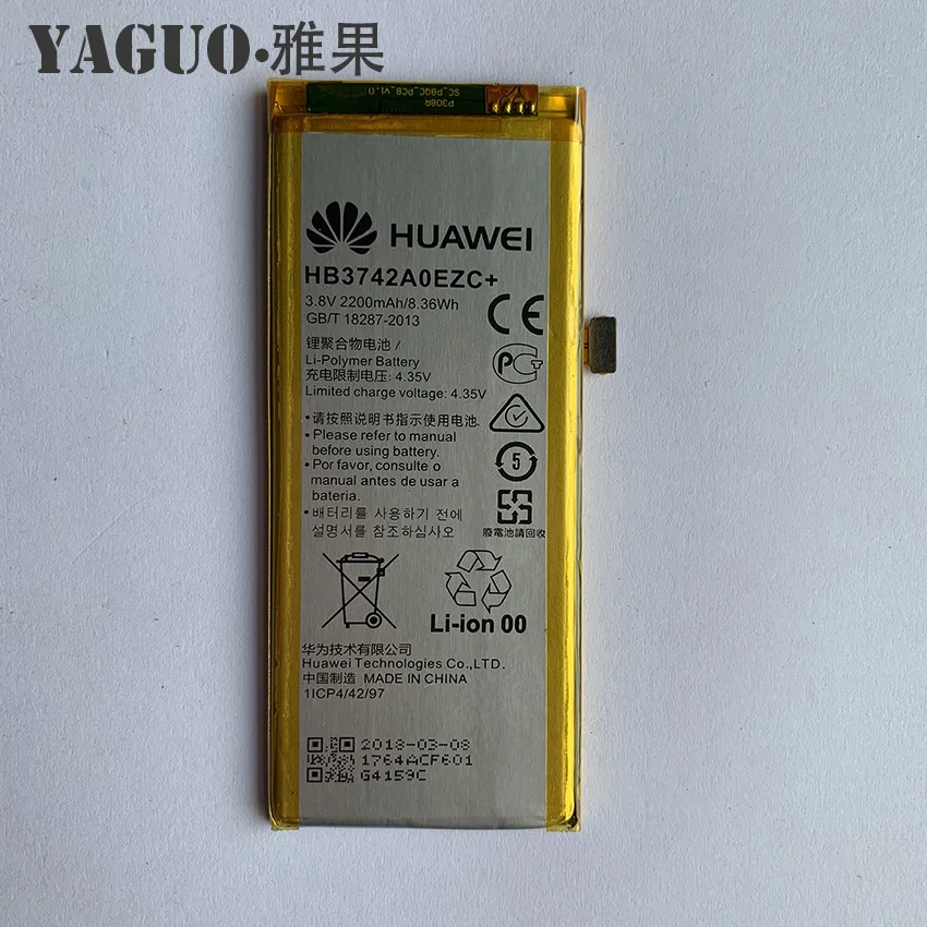 Для huawei Ascend P8 Lite аккумулятор высокого качества HB3742A0EZC+ 2200mAh литий-ионный аккумулятор Замена для huawei P8 Lite смартфон