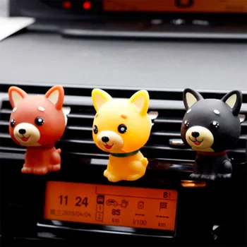 

Car Ornament Cute Dogs Car Vents Perfume Air Freshener Automobiles Interior Perfume Fragrance Car Smell Clip Accessories Gift