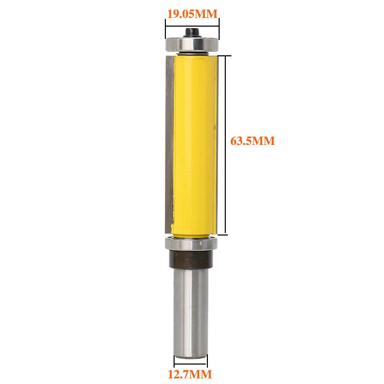 Двойной подшипник обрезки резак двойной край прямой маршрутизатор бит деревообрабатывающий инструмент Дерево Фрезерный обрезной станок расточной резак 1/4 - Длина режущей кромки: Z01106