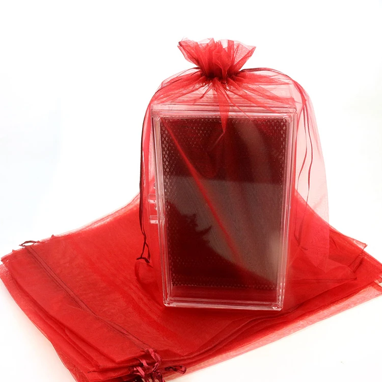 25x35cm Red Jewelry Gift Bag With Logo Promotional Gifts Customized