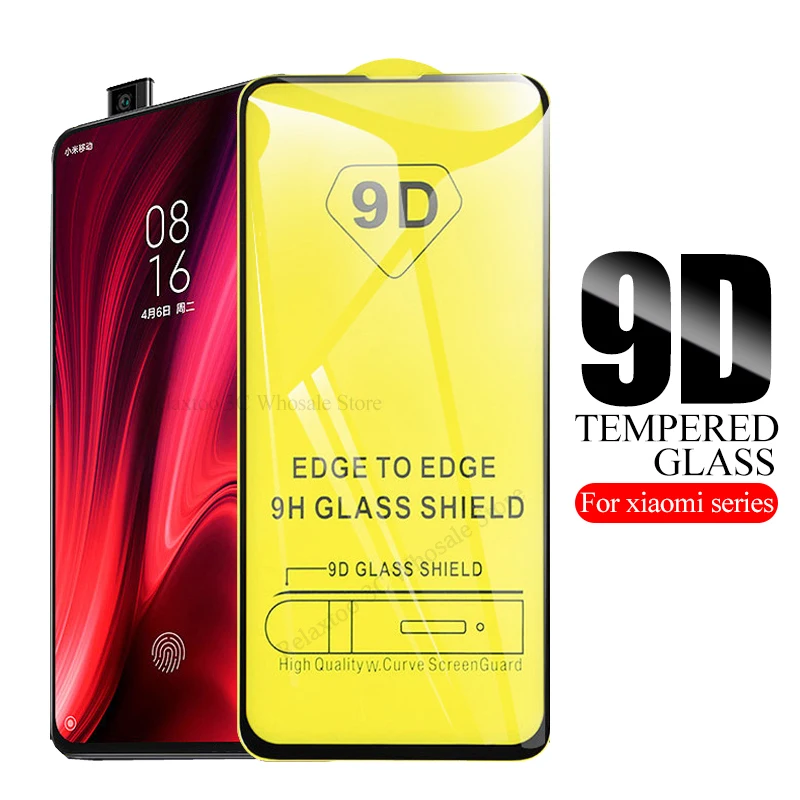 Закаленное стекло 9D для xiaomi mi 9 t cc9 cc9E a2 lite se Защита экрана redmi note 7 6 pro 7a 6a xiomi xaomi mi9