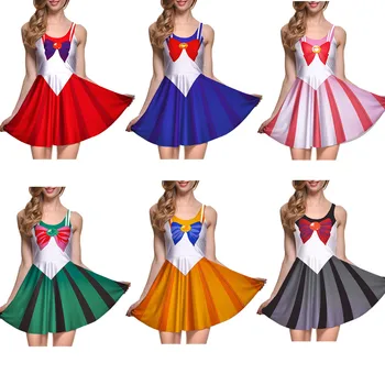 

New Adult Women's Sailor Moon Cosplay Costume Dress party Dresses Free Shipping