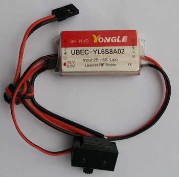 

1PC 8A Switchable Fully Shielded UBEC 5V 12V Switch Mode with Power Display 2-6S Lipo Parts for RC Fixed Wing Heli Receiver Gyro