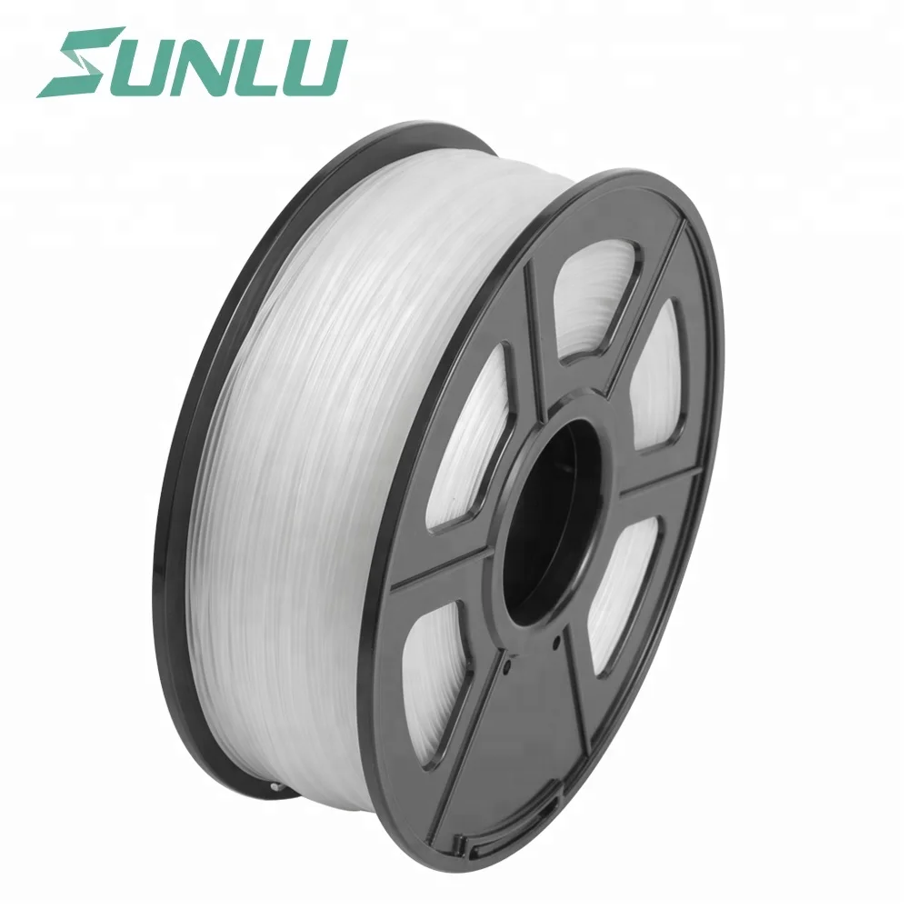 Tolerância + - -0.02mm para Faça Sunlu Petg Impressora Filamento 1.75mm Alta Transparência Branco Plástico Você Mesmo Presente Impressão Transporte Rápido 3d - Imagem 2