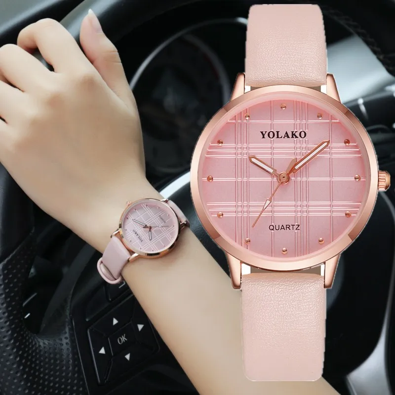 

Trendy Stripe Women Watch Top Brand Luxury Watches Women Fashion Leather Strap Ladies Quartz Wrist Watches for Women Clock Reloj