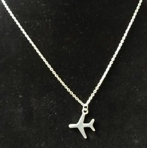 

Tiny Airplane Pendant Necklace alloy gold silver Aircraft Chain Layered Necklace For Women Dainty Plane Necklace Jewelry gifts