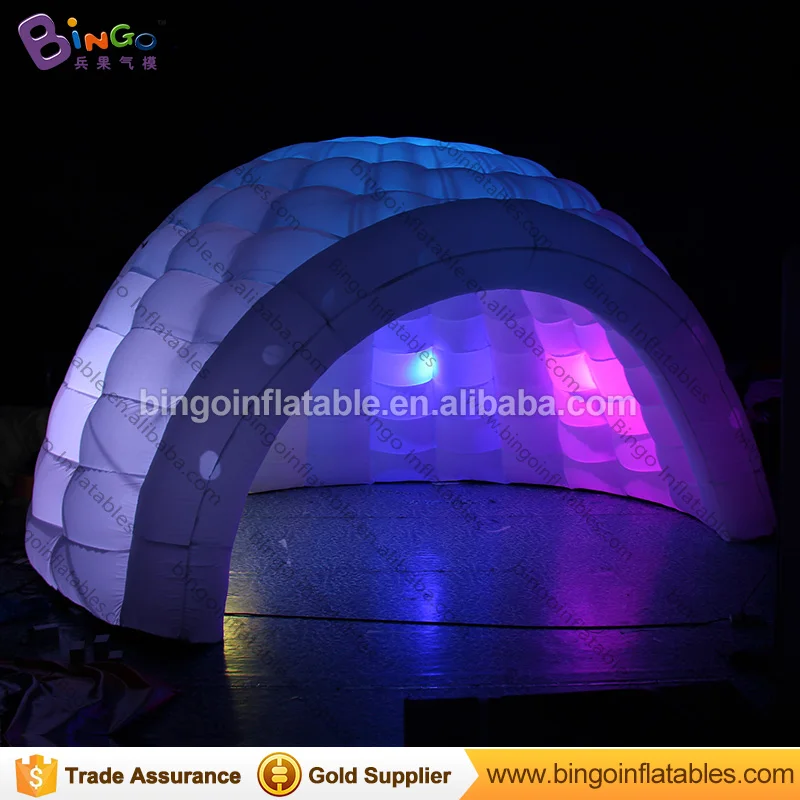  16.4 feet LED inflatable igloo tent / inflatable event tent / inflatable party tent with blower toy