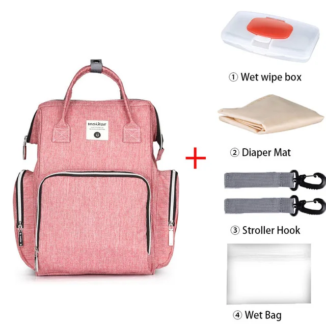 Водонепроницаемый Мумия для подгузников Сумка от известного бренда, большой Ёмкость Детские сумка для подгузников, мам, рюкзак для путешествий, сумка-рюкзак для ухода за ребенком - Цвет: NO7-Style1