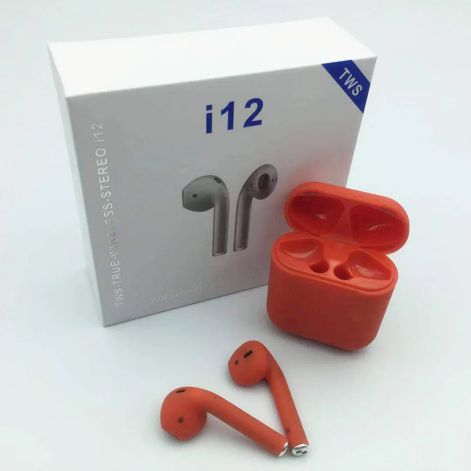Mini i12 TWS Bluetooth wireless earphone PK i10 i11 air pods Sports True wireless bluetooth 5.0 headset touch earbuds binaural 