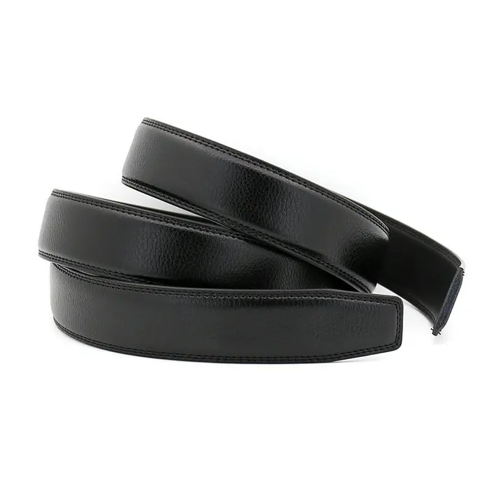 bulliant belt 3.0cm 3.1cm Width Leather Belt Men Without Buckle Mens Belts Luxury Genuine Leather Belt Stap Black Brown 110cm-130cm CE3300 genuine leather belt