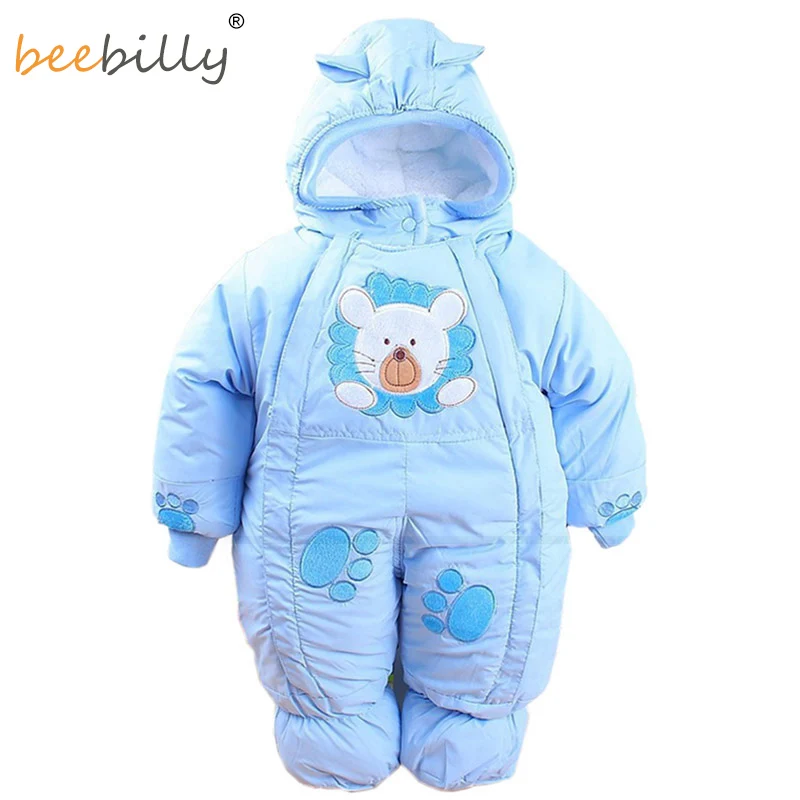 

Baby Rompers Autumn & Winter Newborn Infant Baby Clothes Fleece Animal Style Clothing Romper Baby Clothes Cotton-padded Overalls