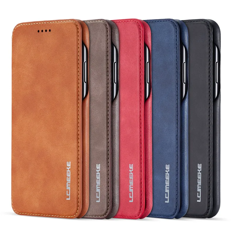 Роскошный кожаный Etui чехол для телефона для iPhone 6, 6s, 7, 8 Plus, 11 Pro, XS, Max, XR, X, флип, крепкий магнитный держатель для карт, подставка, чехол, Funda