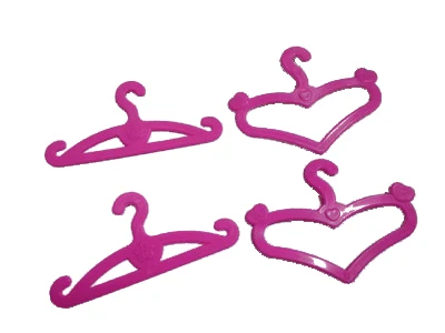 

Child Toy Clothes Heart Hangers Hang Tools Girl Furniture Plastic Girls Fashion Toys Accessories Suit Princess Useful Tool