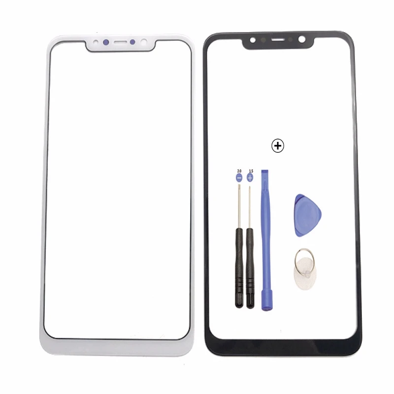 

XM017 For Xiaomi Pocophone F1 Poco F1 Touch Screen Front Glass lens Replacement lcd Outer Touch Lens Cover Panel with Tools