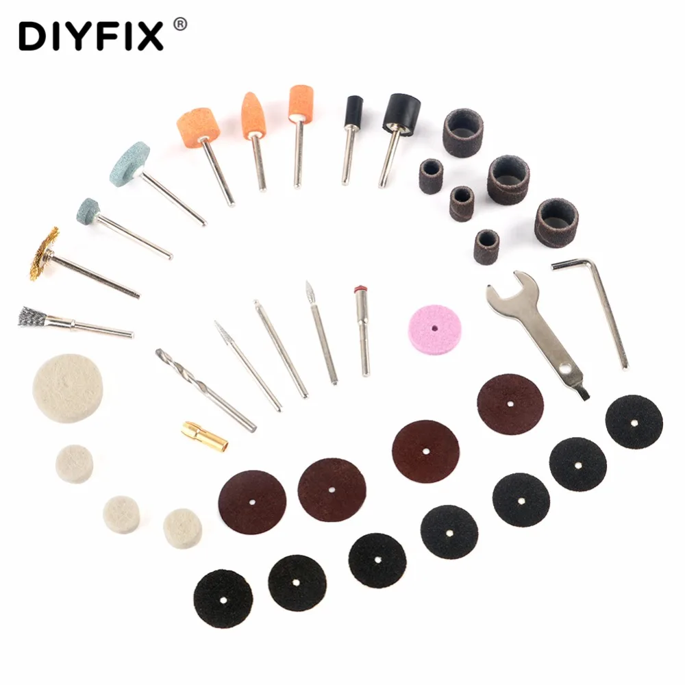 40Pcs Rotary Tool Accessory Bit Set Sanding Grinding Polishing Cutting Kit