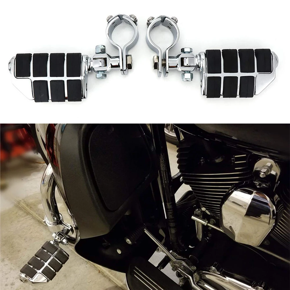 

Motorcycle Chrome Footpeg Foot peg For Touring Electra Street Glide Road King FLST Softails Fatboy For KAWASAKI VULCAN
