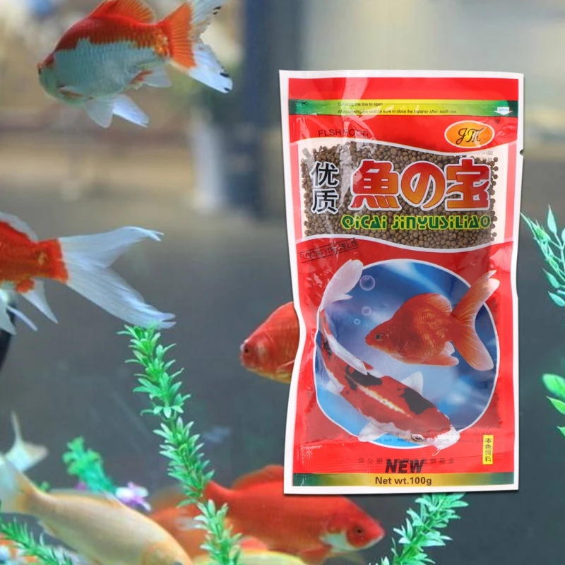 60 г рыбы корма зерна протеин аквариум Кормушка Для Золотая рыбка тропический карп