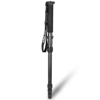 

Kingjoy MP329 Carbon Fiber Lightweight Monopod 165cm 5-section Video Professional Monopod with 1/4" 3/8" Screw by DHL