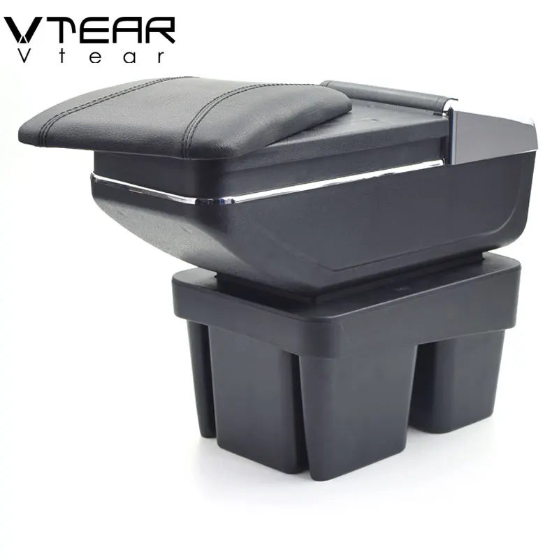 

Vtear For VW Golf 7 armrest box car styling central Store content box cup holder interior car-styling decoration accessories