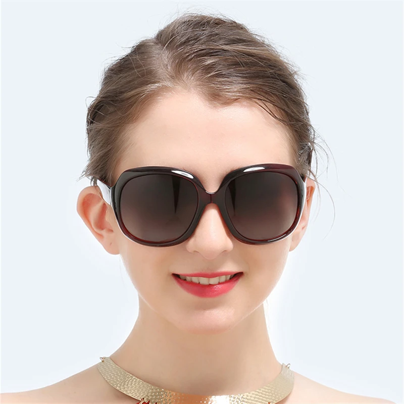 NIKSIHDA2019New европейский и американские солнечные очки для женщин Поляризованные солнцезащитные очки Элегантный большой рамки