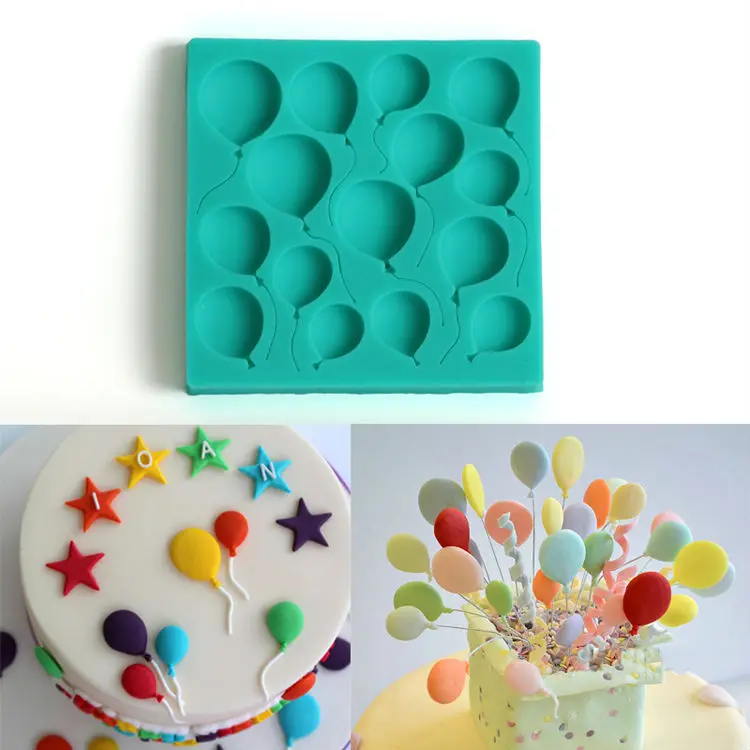 Balloon Shape Food Grade Silicone Soap, Chocolate, Cake Silicone Cake Molds, 1pcs Fondant Cake