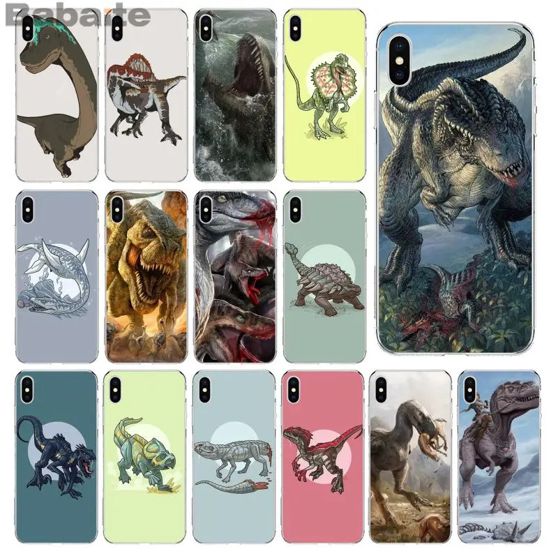

Babaite Animal dinosaur ferocious Soft Silicone Transparent Phone Case for Apple iPhone 8 7 6 6S Plus X XS MAX 5 5S SE XR Cover