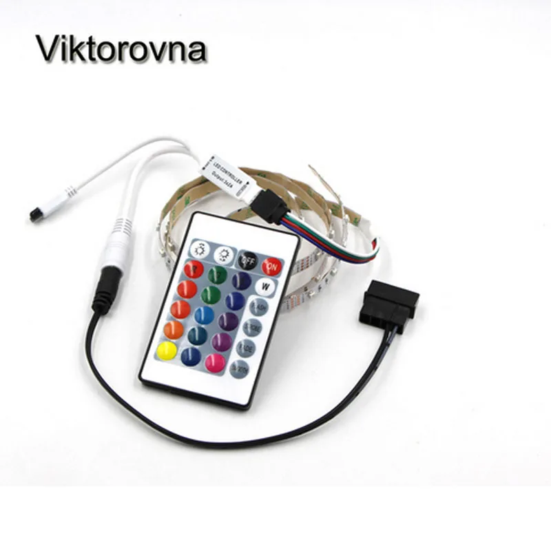 

RGB LED Strip Light Full Kit led lights for pc case SATA power supply interface Remote Control PC Computer Case Adhesive tape
