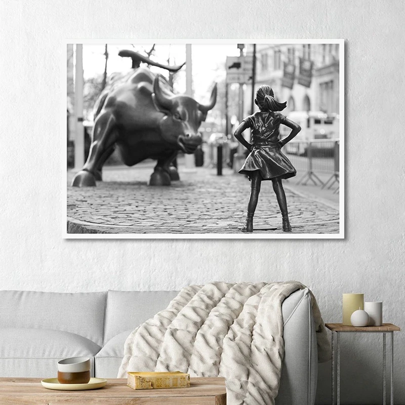 Fearless Girl Canvas Painting