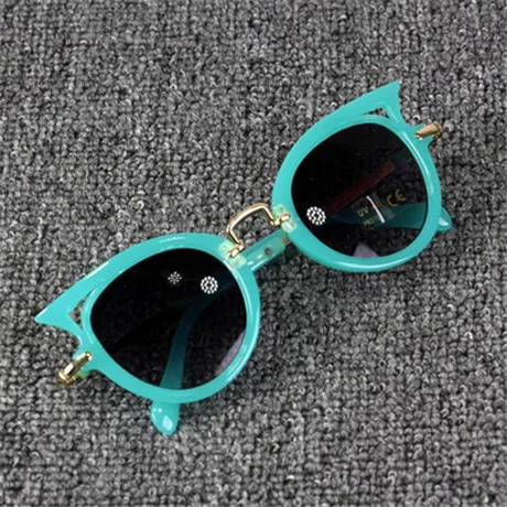 Beautyeye детские солнцезащитные очки для девочек бренд кошачий глаз детские очки для мальчиков UV400 линзы детские солнцезащитные очки милые очки - Цвет линз: Зеленый