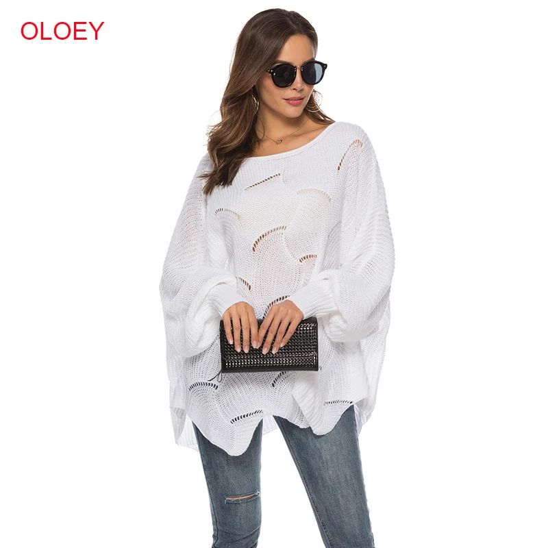 New Fashion Winter Sweater Women Pull OL Knit O-neck Lantern Sleeve Knitwear Hollow Out Pullover Sexy Sweaters Woman Clothes Top New Fashion Winter Sweater Women Pull OL Knit O-neck Lantern Sleeve Knitwear Hollow Out Pullover Sexy Sweaters Woman Clothes Top