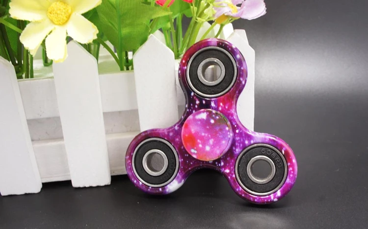 Tri Spinner Hand Fidget Toys Cube Ceramic Bearing Tri spinner Fidget Toy Plastic Edc Hand Spinner