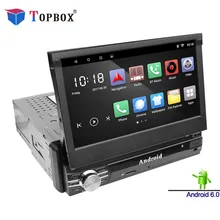 Bauletto Android Singolo 1DIN Auto Radio Stereo Quad Core 6.0 Schermo di Tocco Radio Player Bluetooth/WIFI/Specchio Link /AM/FM