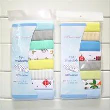 Pudcoco 8 шт. нагрудники для девочек и мальчиков красивое полотенце квадратное полотенце с принтом в комплекте